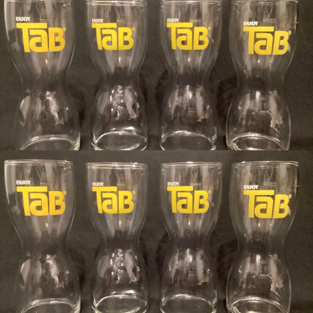 Vintage Tab Glasses (set of 8)